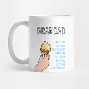 Grandad Loving Ice Cream Sharer Mug